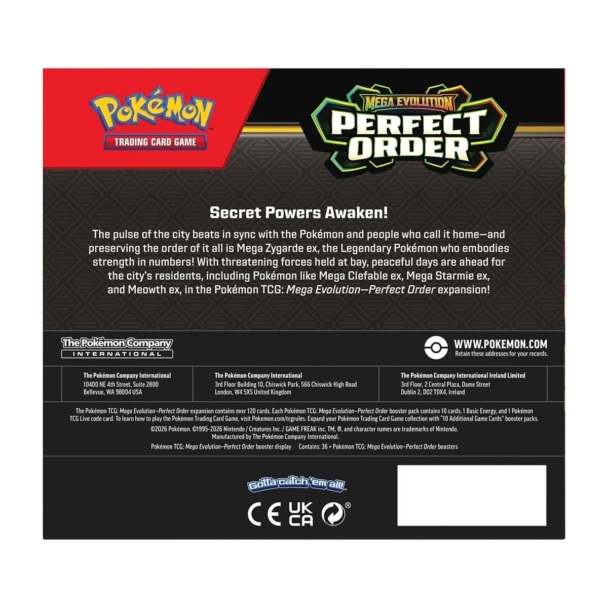 Pokémon TCG: Mega Evolution-Perfect Order Booster Display Box (36 Packs) - INGLES 4