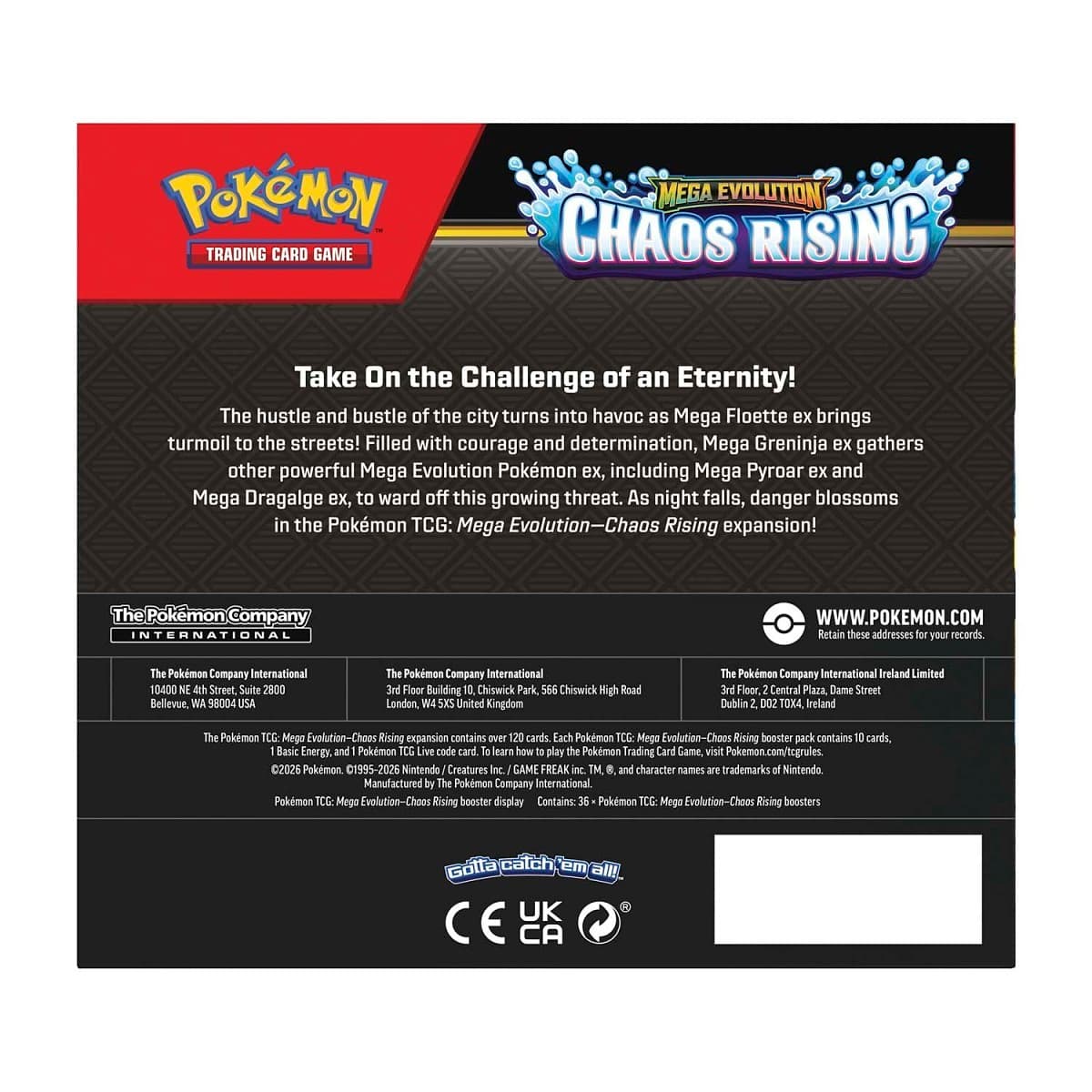 Pokémon TCG: Mega Evolution-Chaos Rising Booster Display Box (36 Packs) - INGLÉS 4
